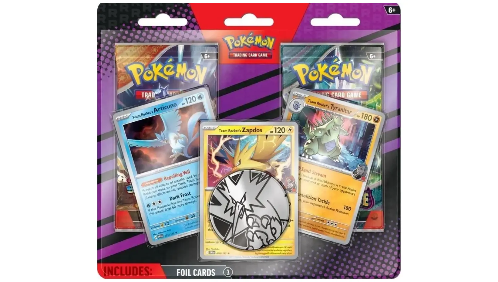 2-Pack Blister Pack Team Rocket's Articuno, Zapdos & Tyranitar — 