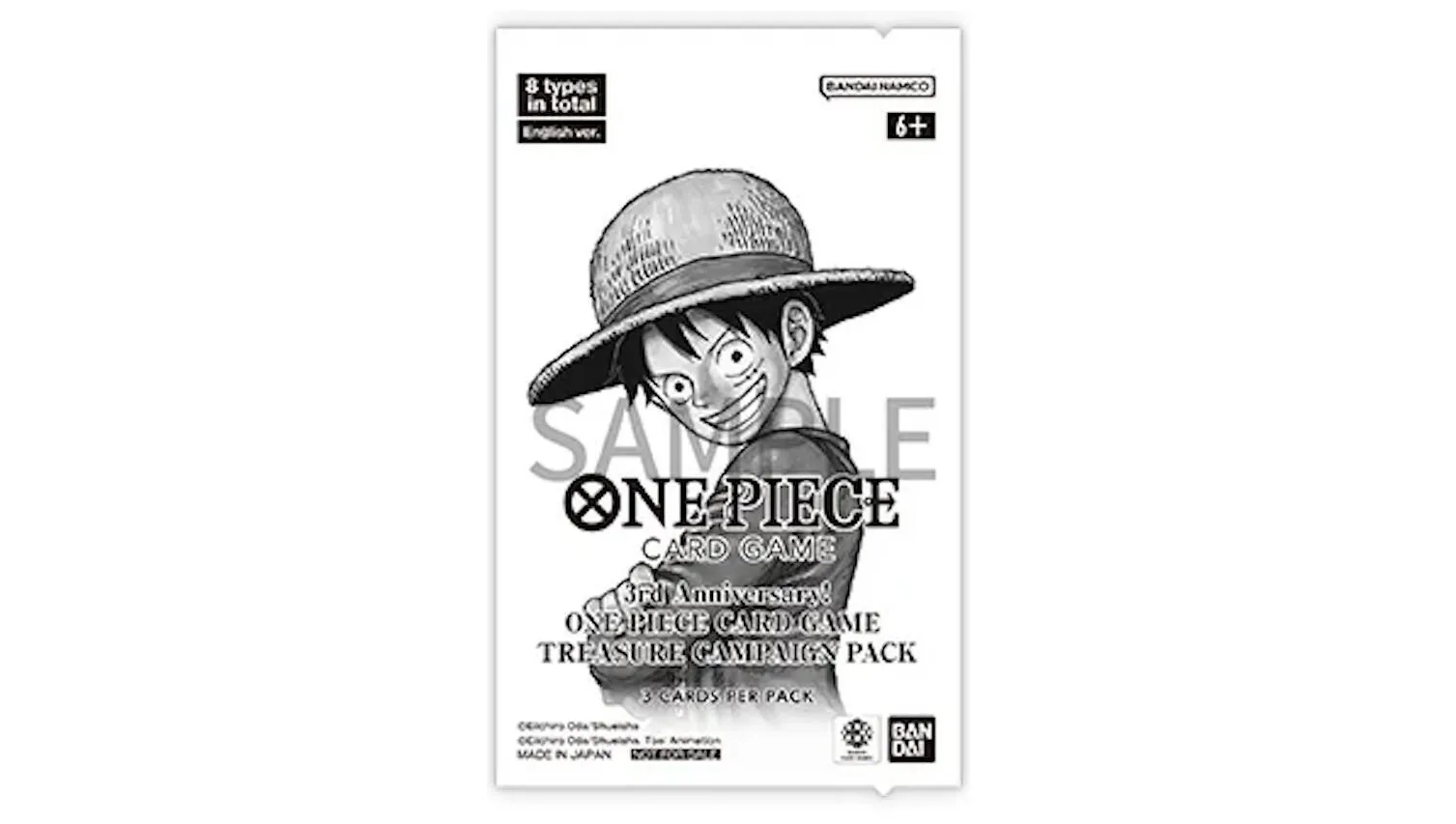 3rd Anniversary One Piece Card Game Treasure Campaign Pack