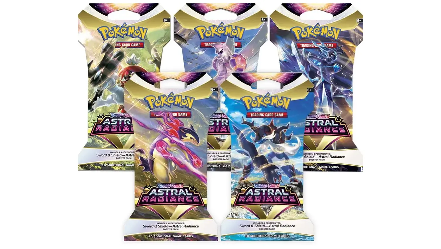 Astral Radiance Sleeved Booster Pack Art Bundle Set of 5