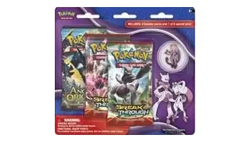 BREAKthrough Three Pack Pin Blisters Mega Mewtwo Y
