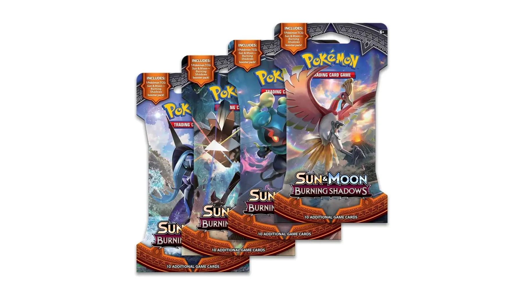 Burning Shadows Sleeved Booster Pack Art Bundle Set of 4