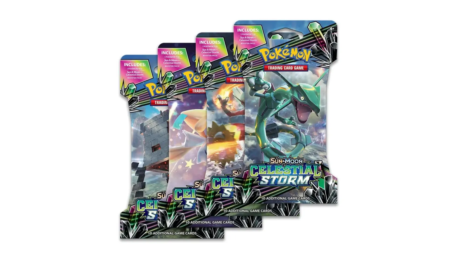 Celestial Storm Sleeved Booster Pack Art Bundle Set of 4