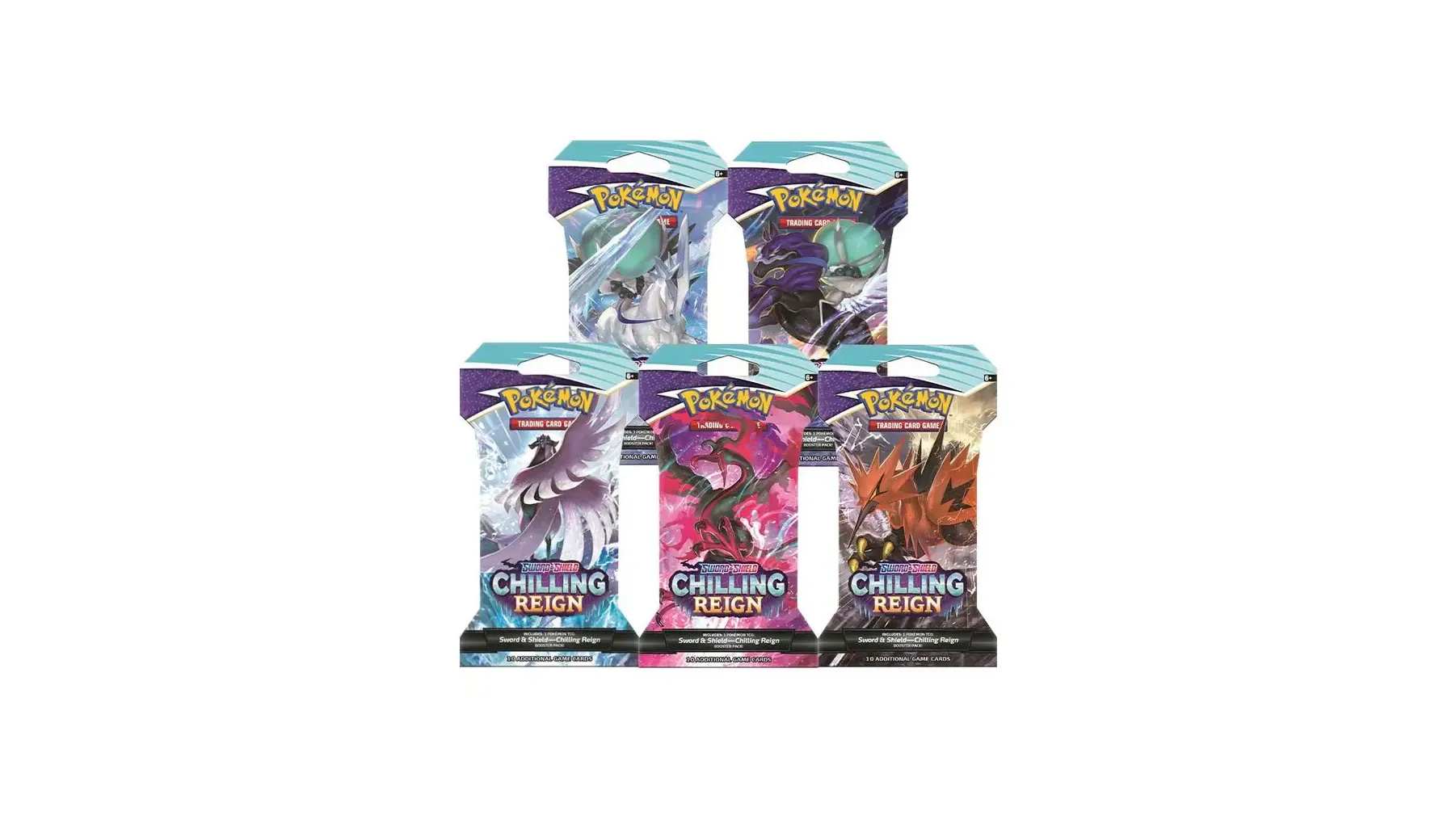 Chilling Reign Sleeved Booster Pack Art Bundle Set of 5