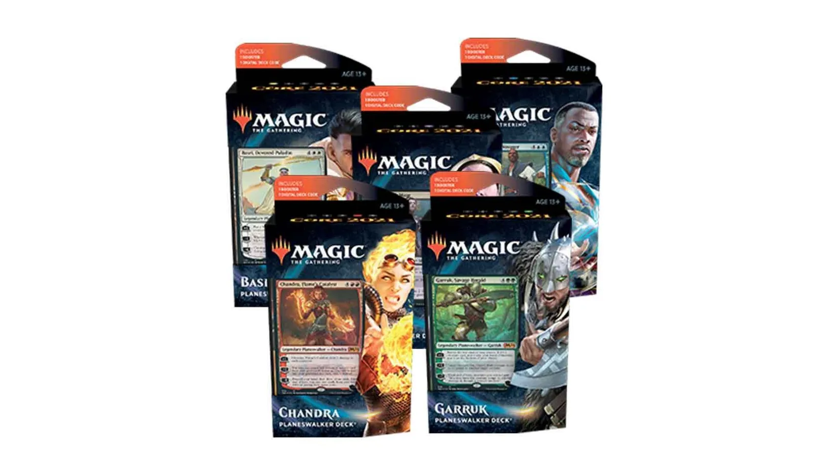 Core Set 2021 - Planeswalker Deck Set of 5