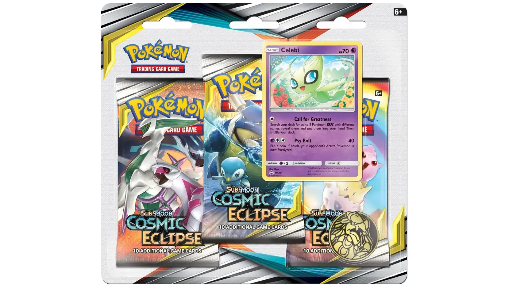Cosmic Eclipse 3 Pack Blister Celebi