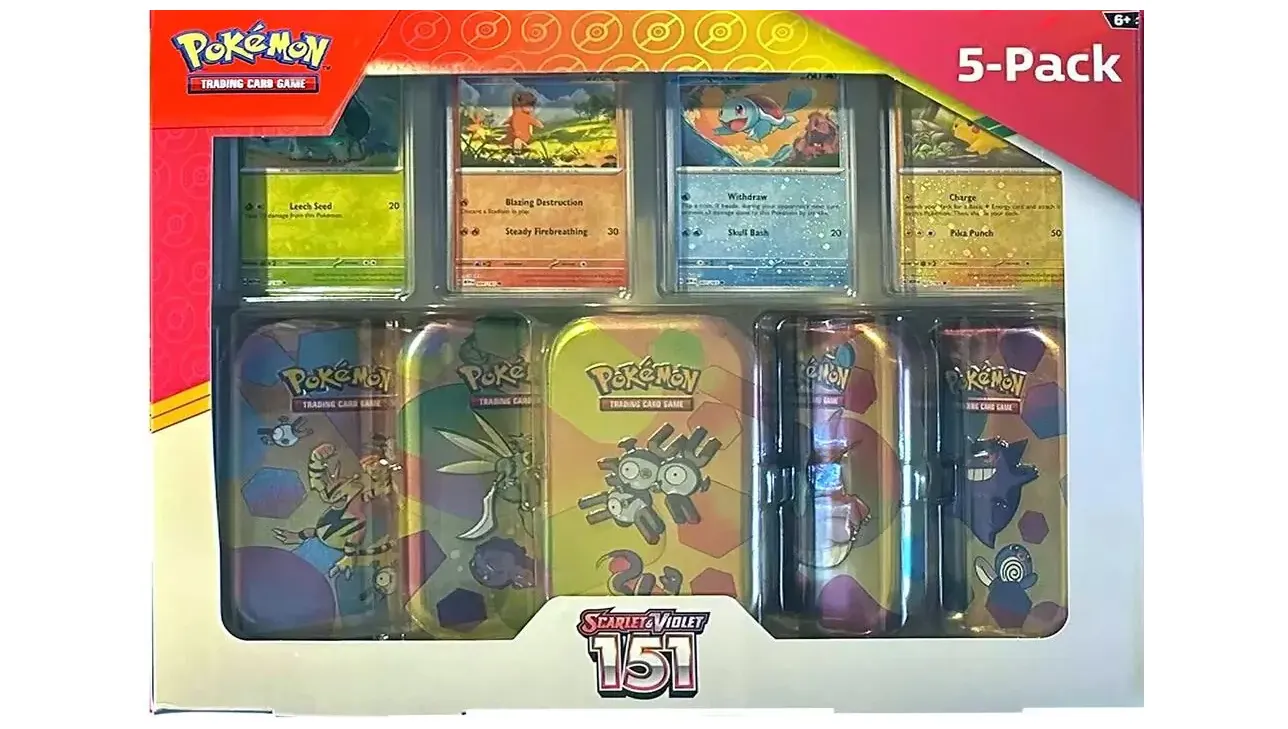 Costco Pokemon Scarlet & Violet 151 Mini Tin 5-pack