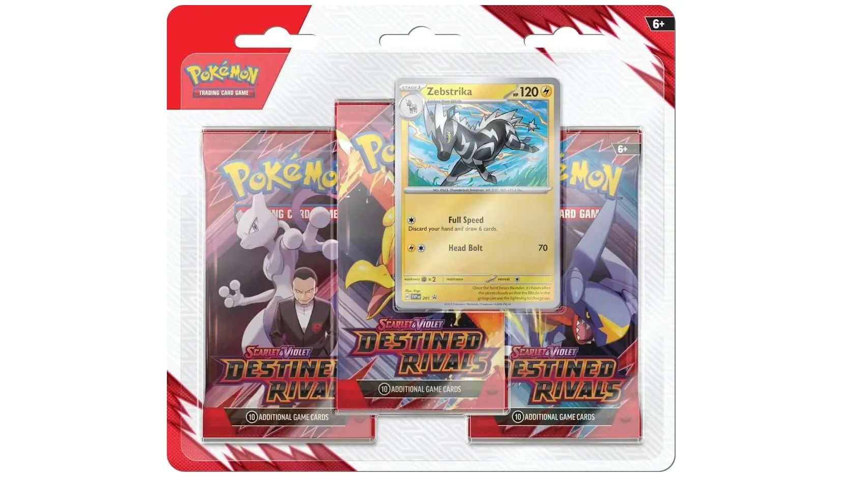 Destined Rivals 3 Pack Blister Zebstrika