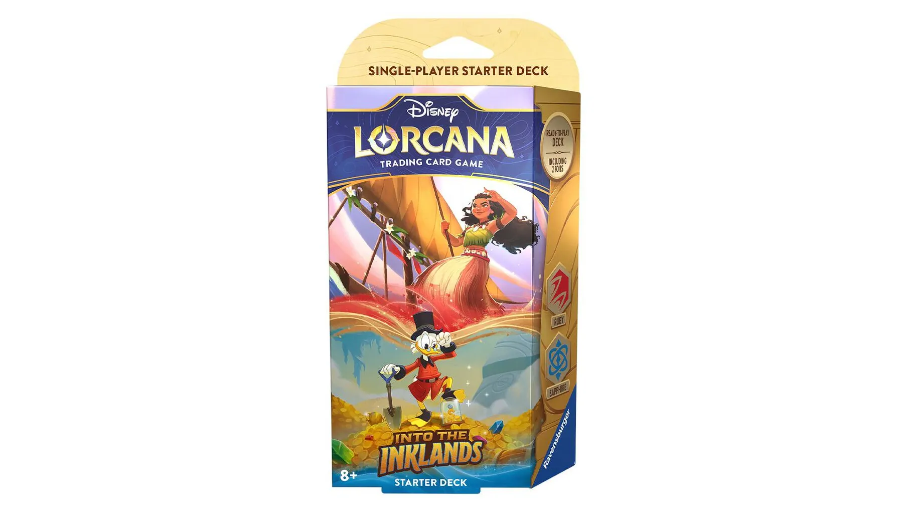 Disney Lorcana Into the Inklands Starter Deck (Ruby & Sapphire)