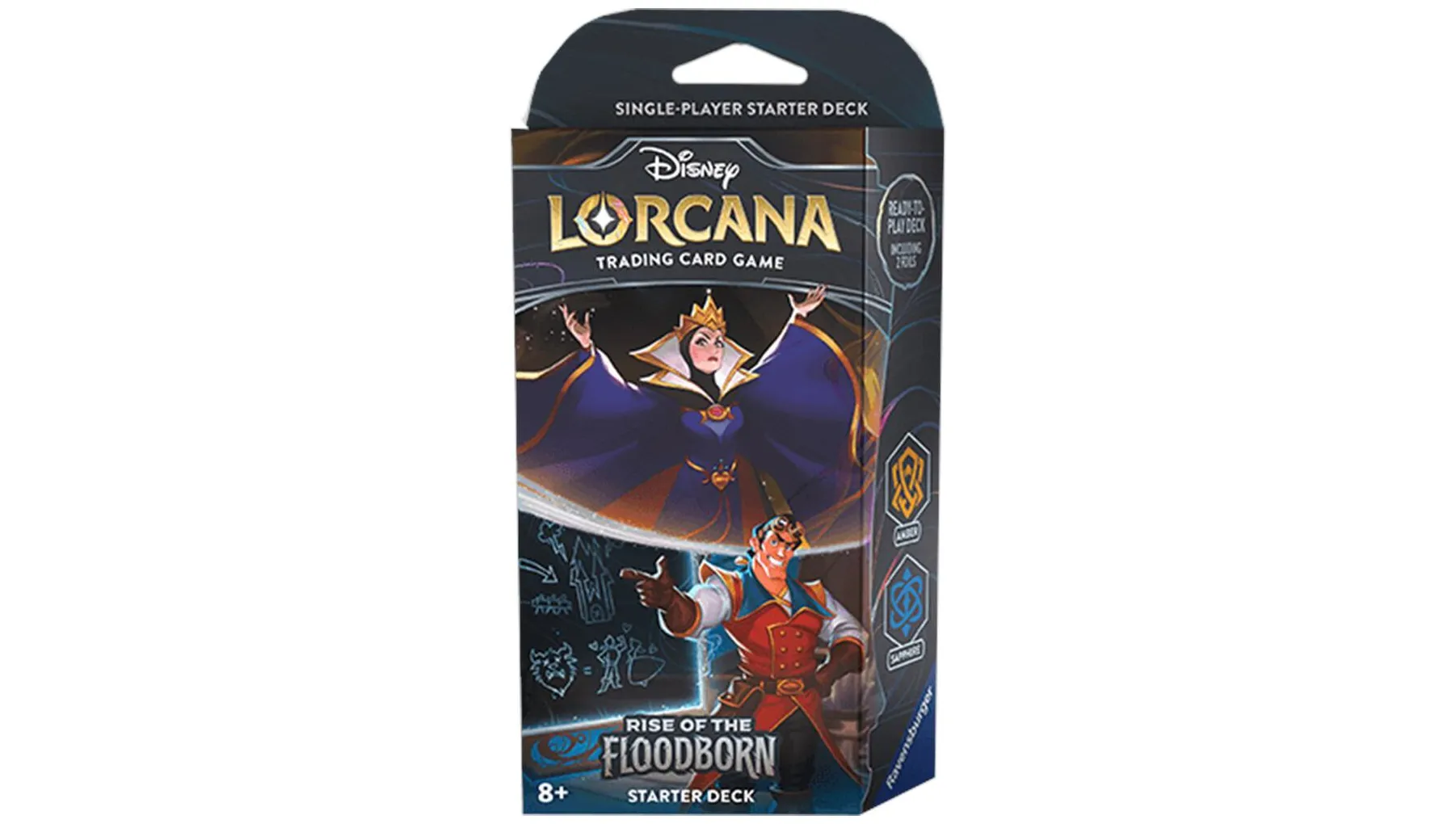 Disney Lorcana Rise of the Floodborn Starter Deck (Amber & Sapphire)