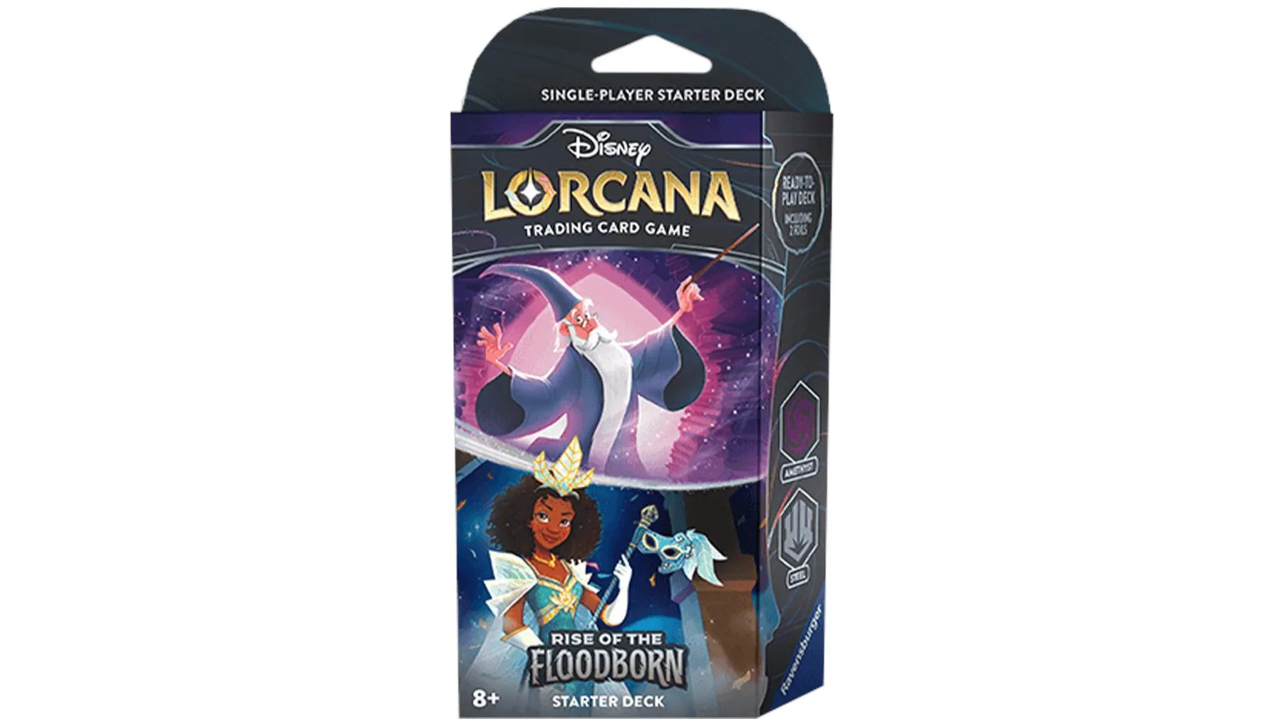 Disney Lorcana Rise of the Floodborn Starter Deck (Amethyst & Steel)