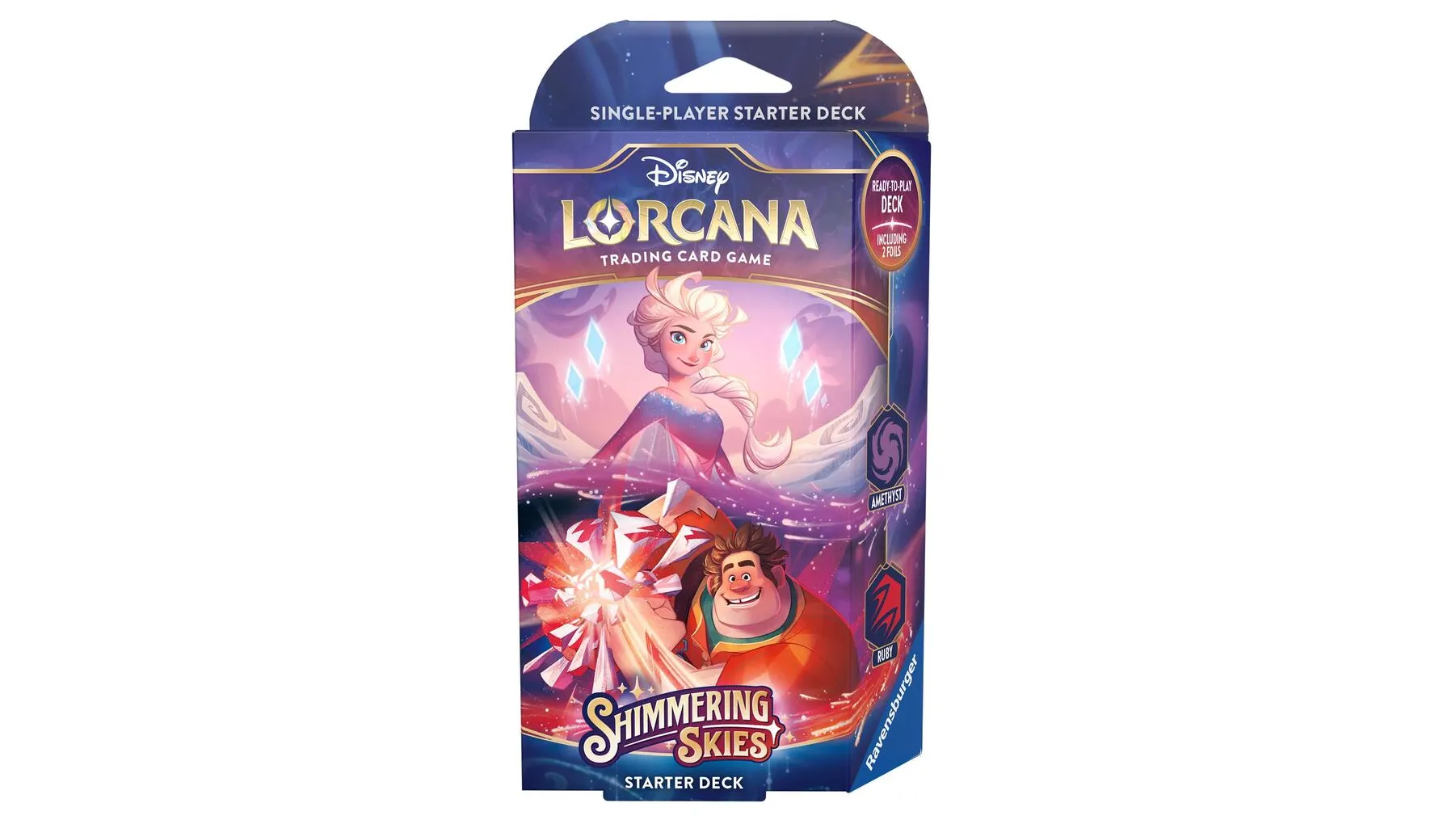 Disney Lorcana Shimmering Skies Starter Deck (Amethyst & Ruby)