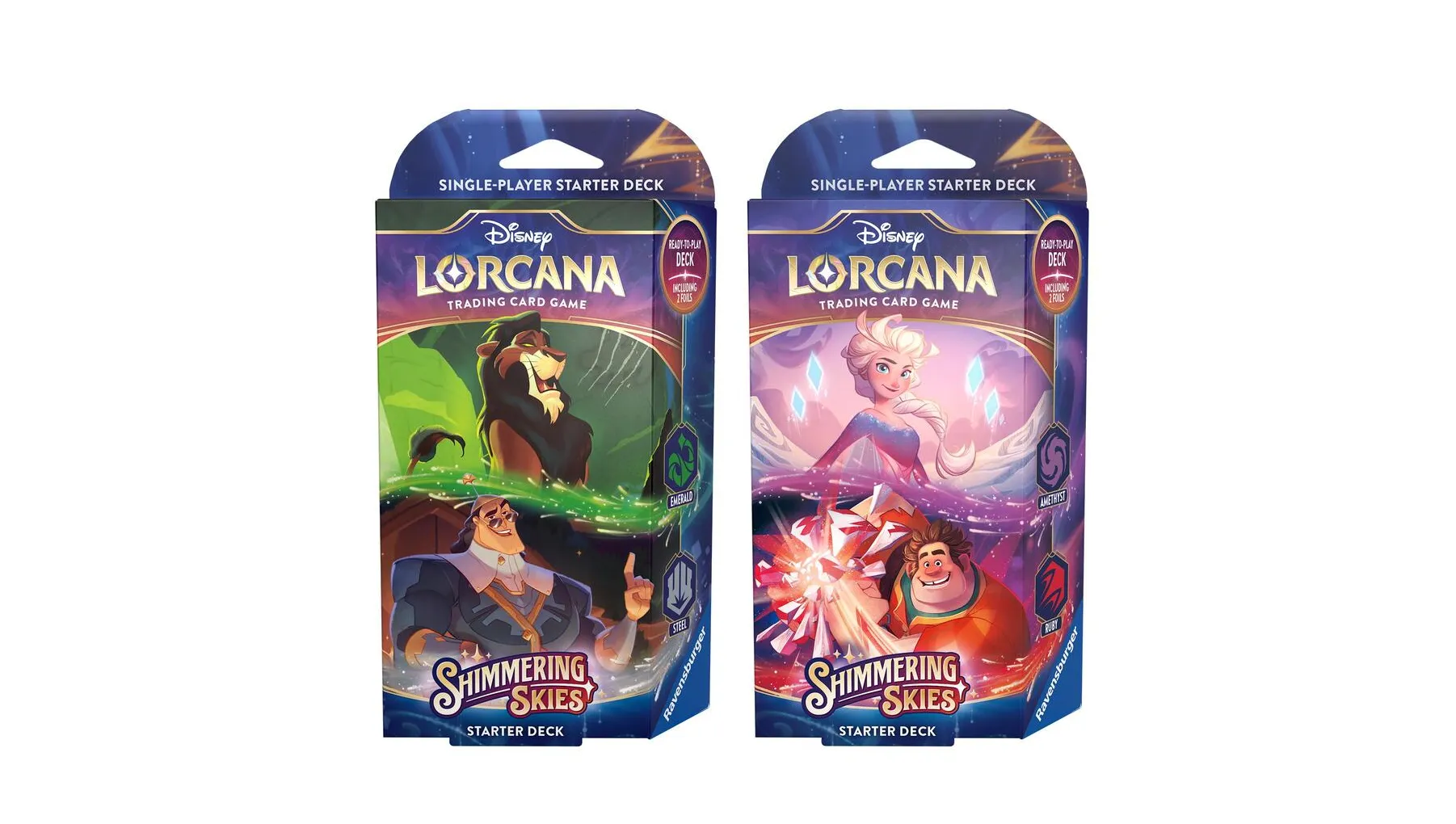 Disney Lorcana Shimmering Skies Starter Deck Set of 2