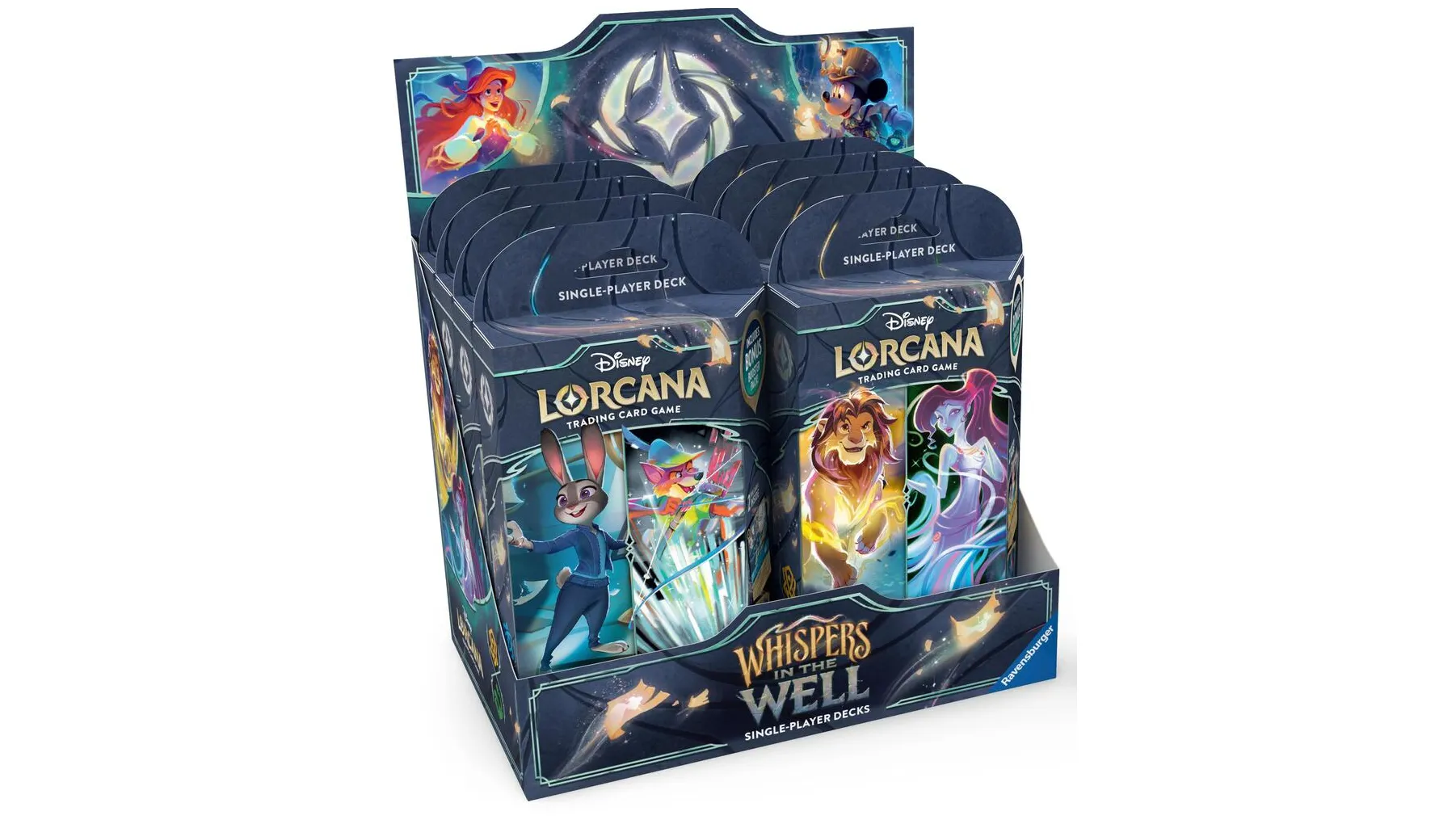 Disney Lorcana Whispers in the Well Starter Deck Display