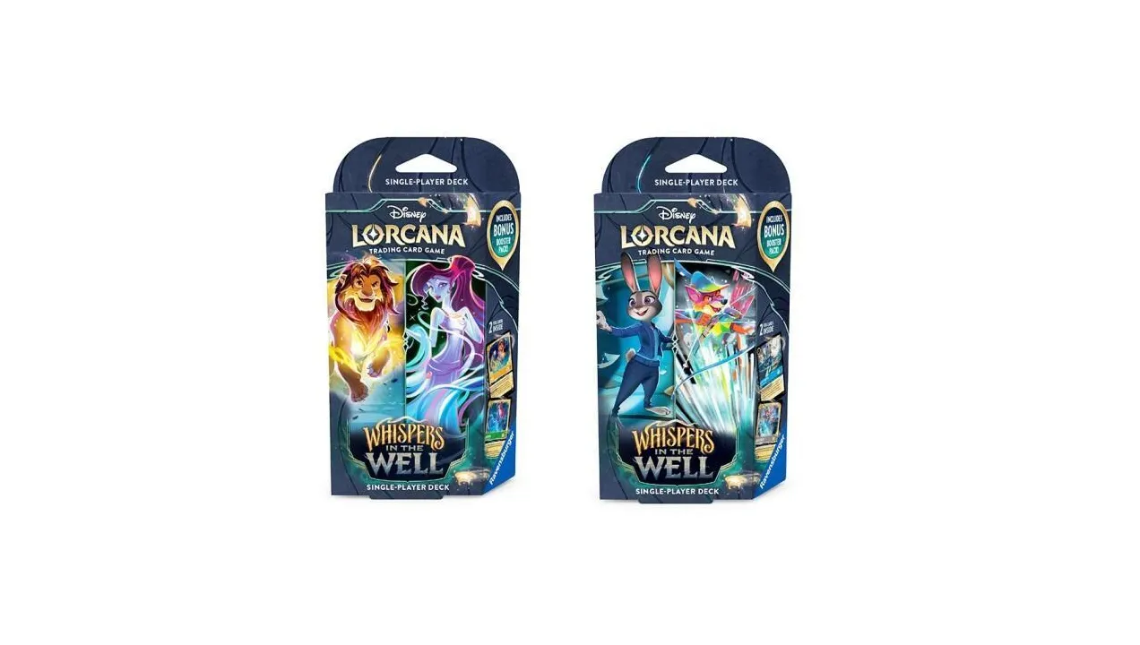 Disney Lorcana Whispers in the Well Starter Deck Set of 2