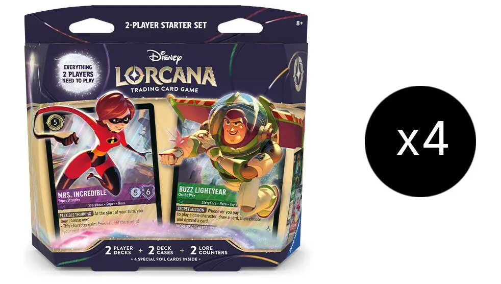 Disney Lorcana Wilds Unknown 2-Player Starter Set Display