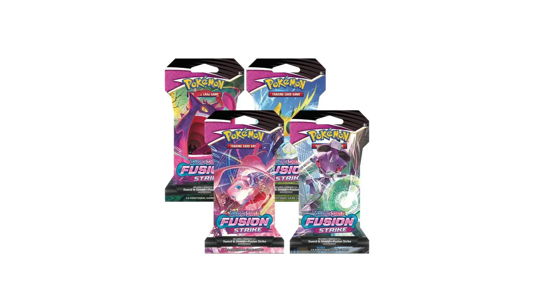 Fusion Strike Sleeved Booster Pack Art Bundle Set of 4