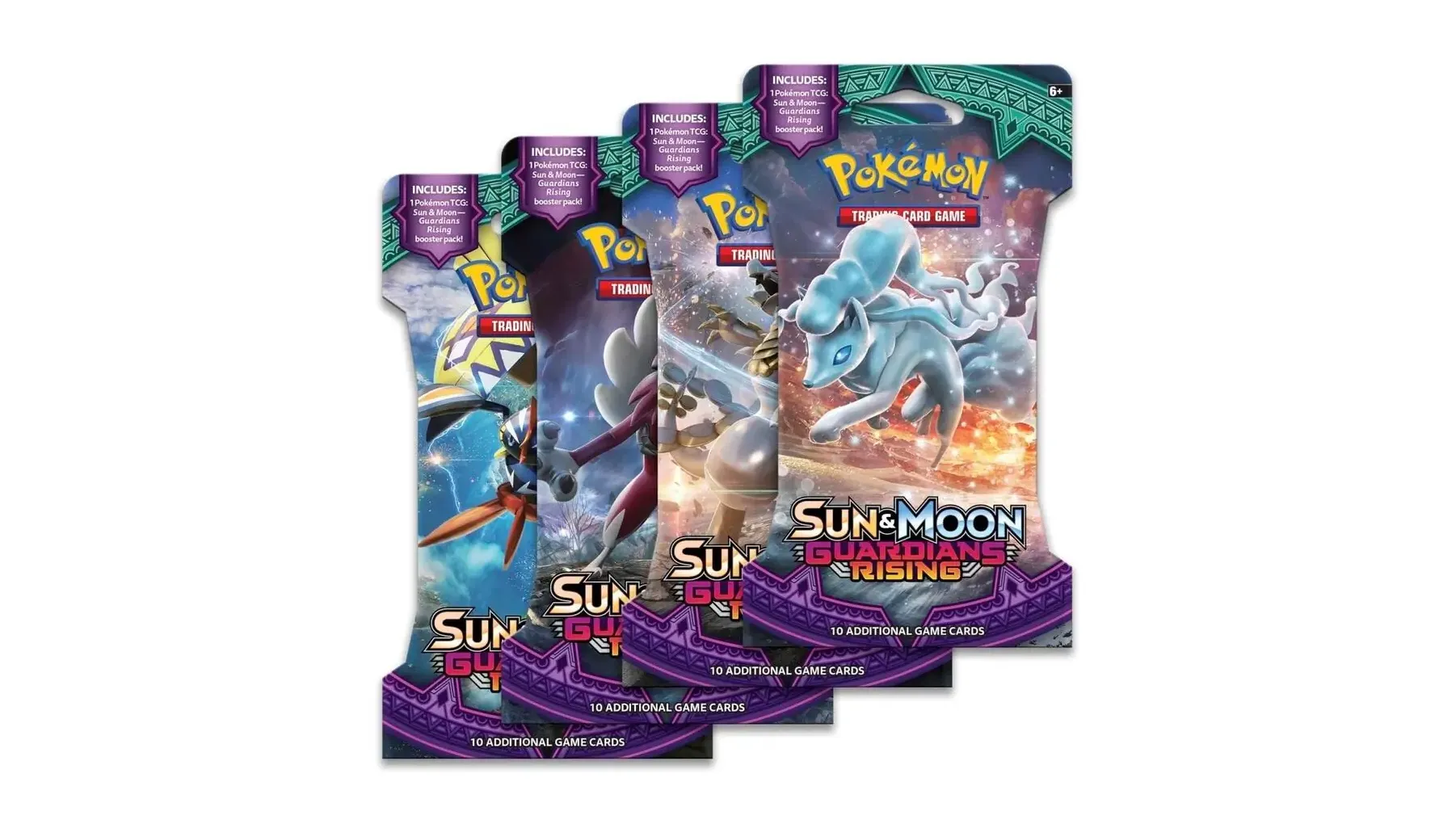 Guardians Rising Sleeved Booster Pack Art Bundle Set of 4