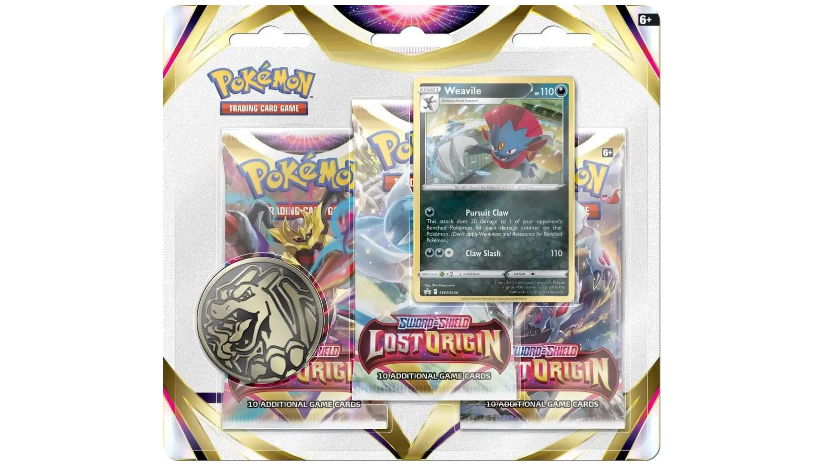 Lost Origin 3 Pack Blister Weavile