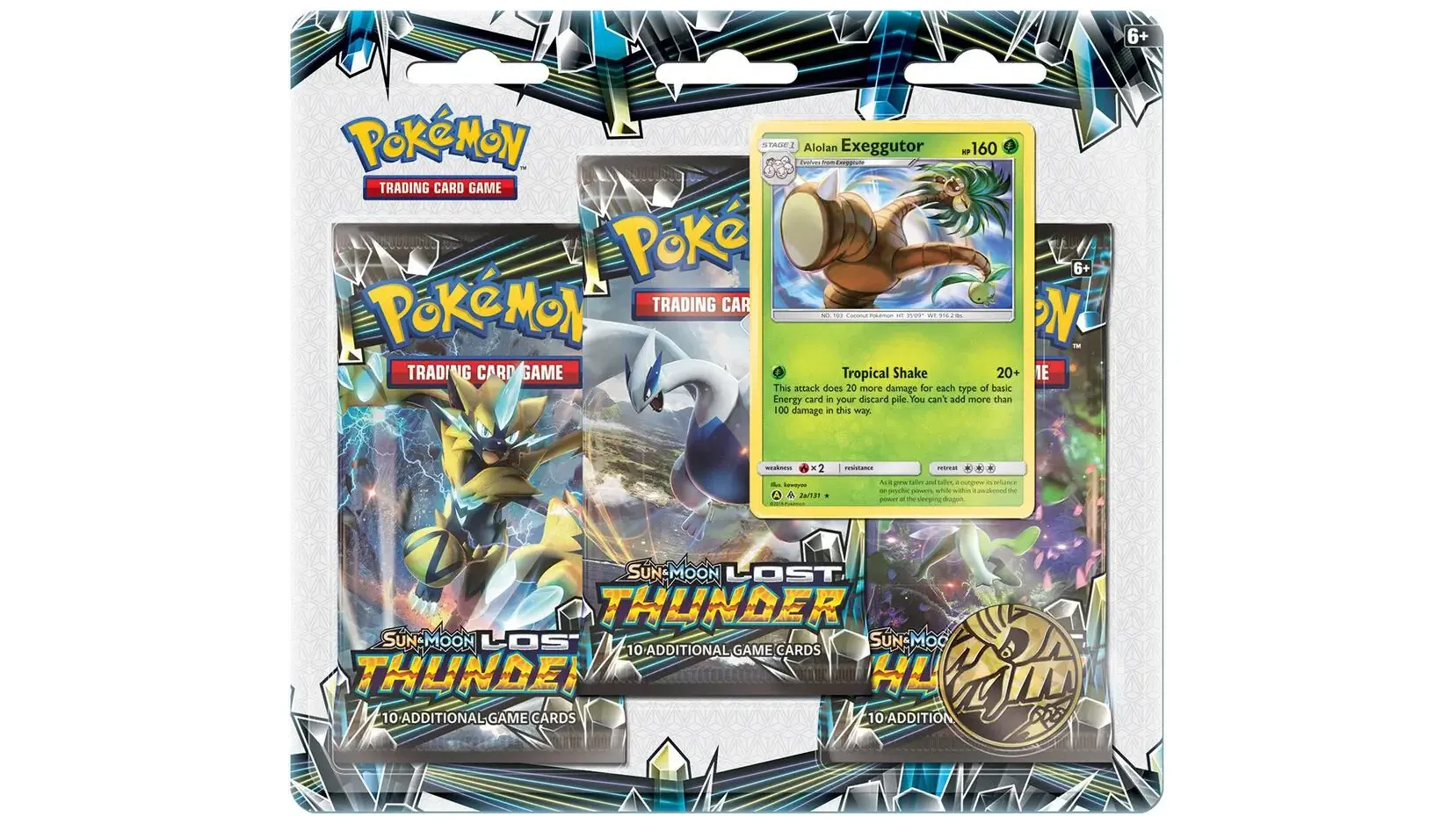 Lost Thunder 3 Pack Blister Alolan Exeggutor