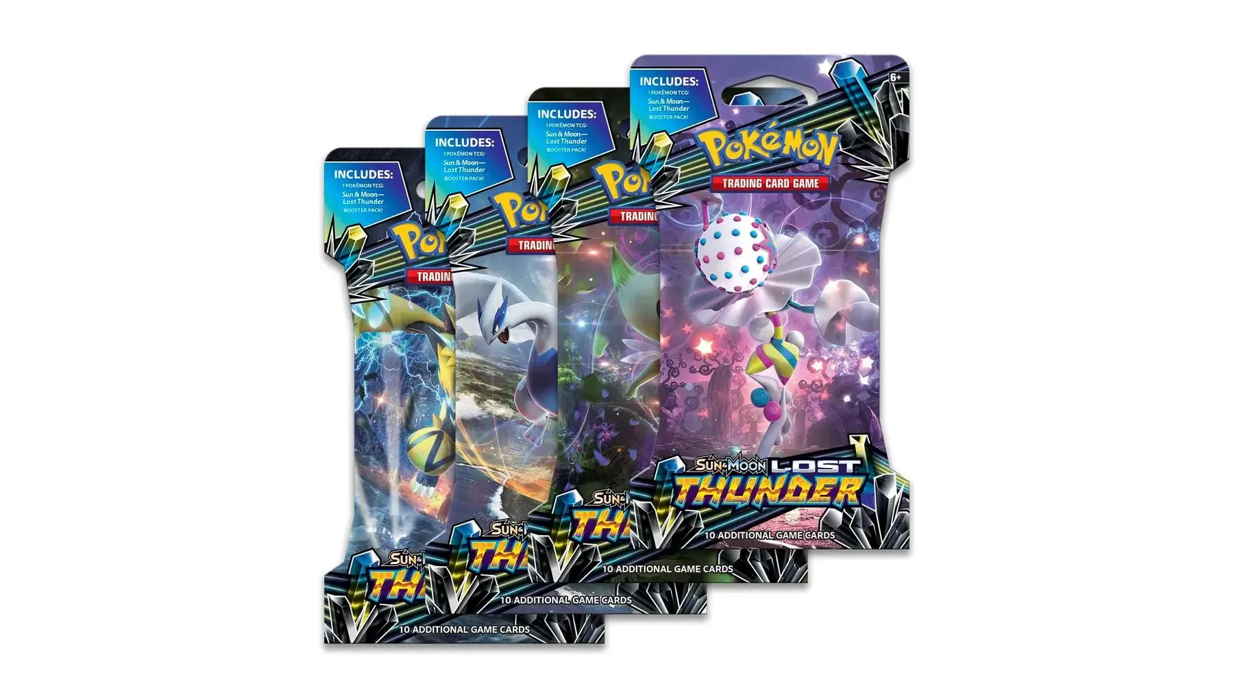Lost Thunder Sleeved Booster Pack Art Bundle Set of 4
