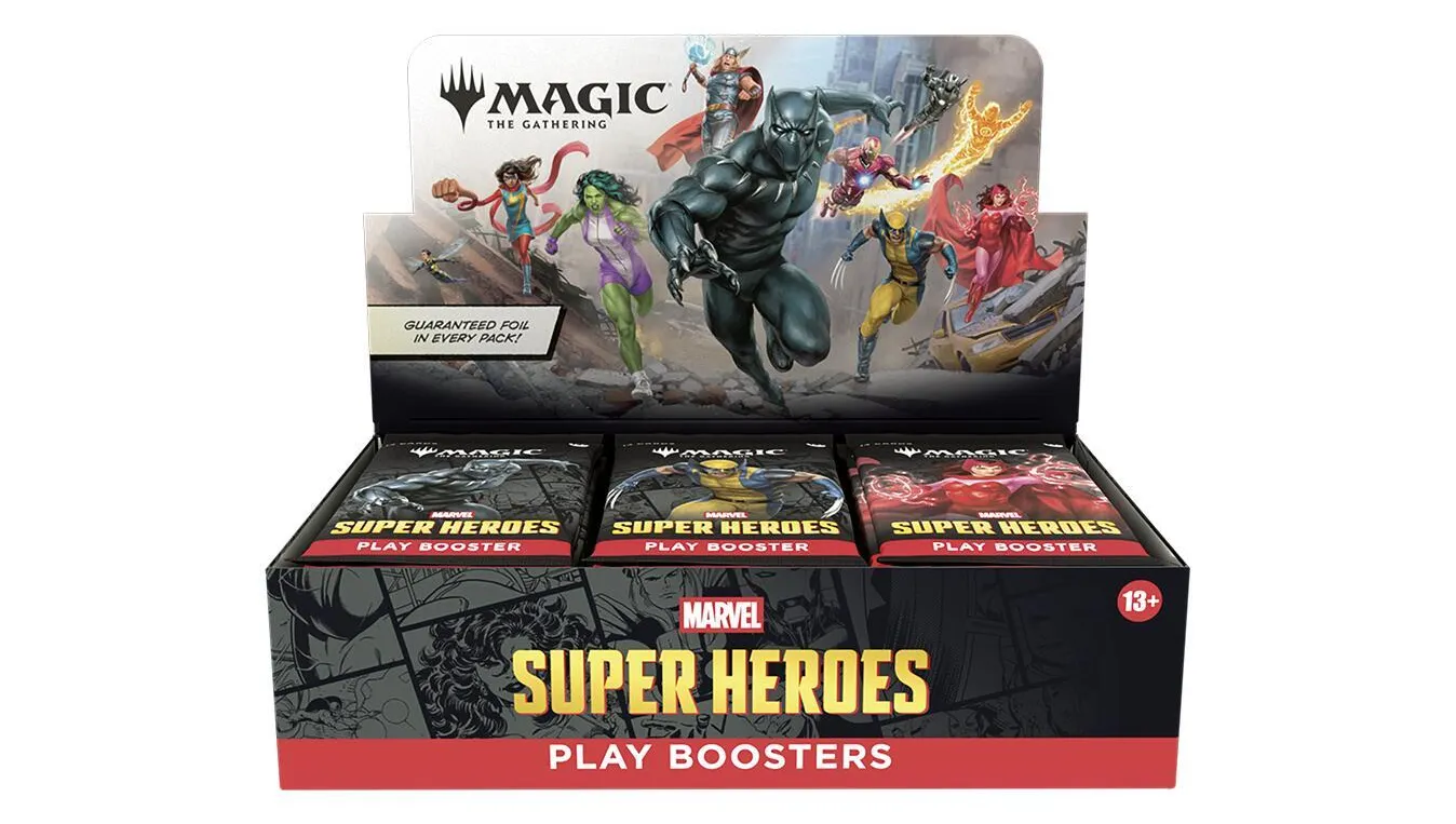 Marvel Super Heroes - Play Booster Display