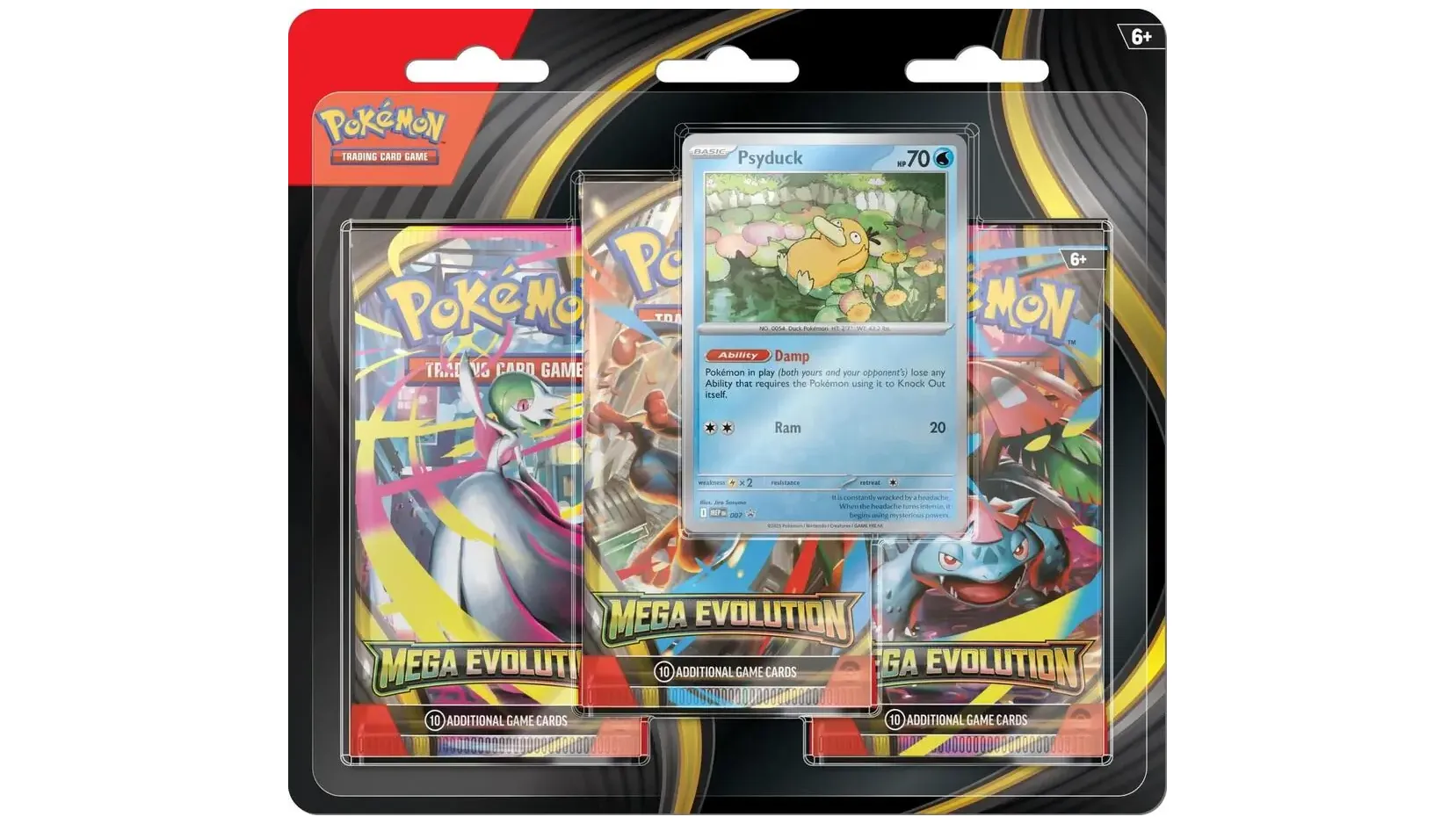 Mega Evolution 3 Pack Blister Psyduck
