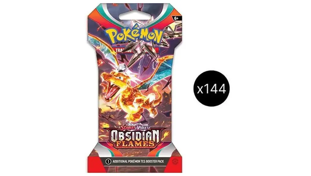 Obsidian Flames Sleeved Booster Pack Case