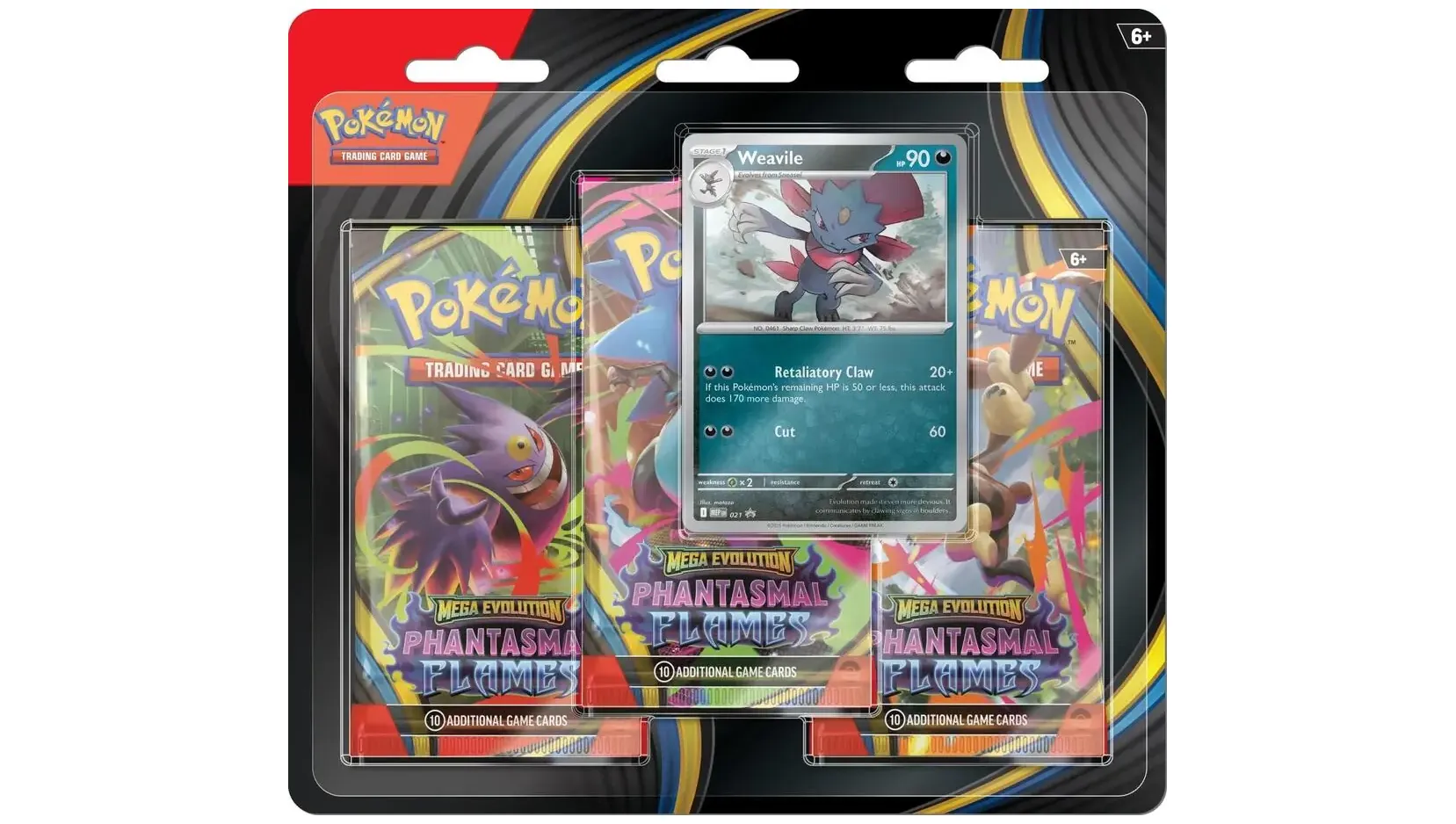 Phantasmal Flames 3 Pack Blister Weavile
