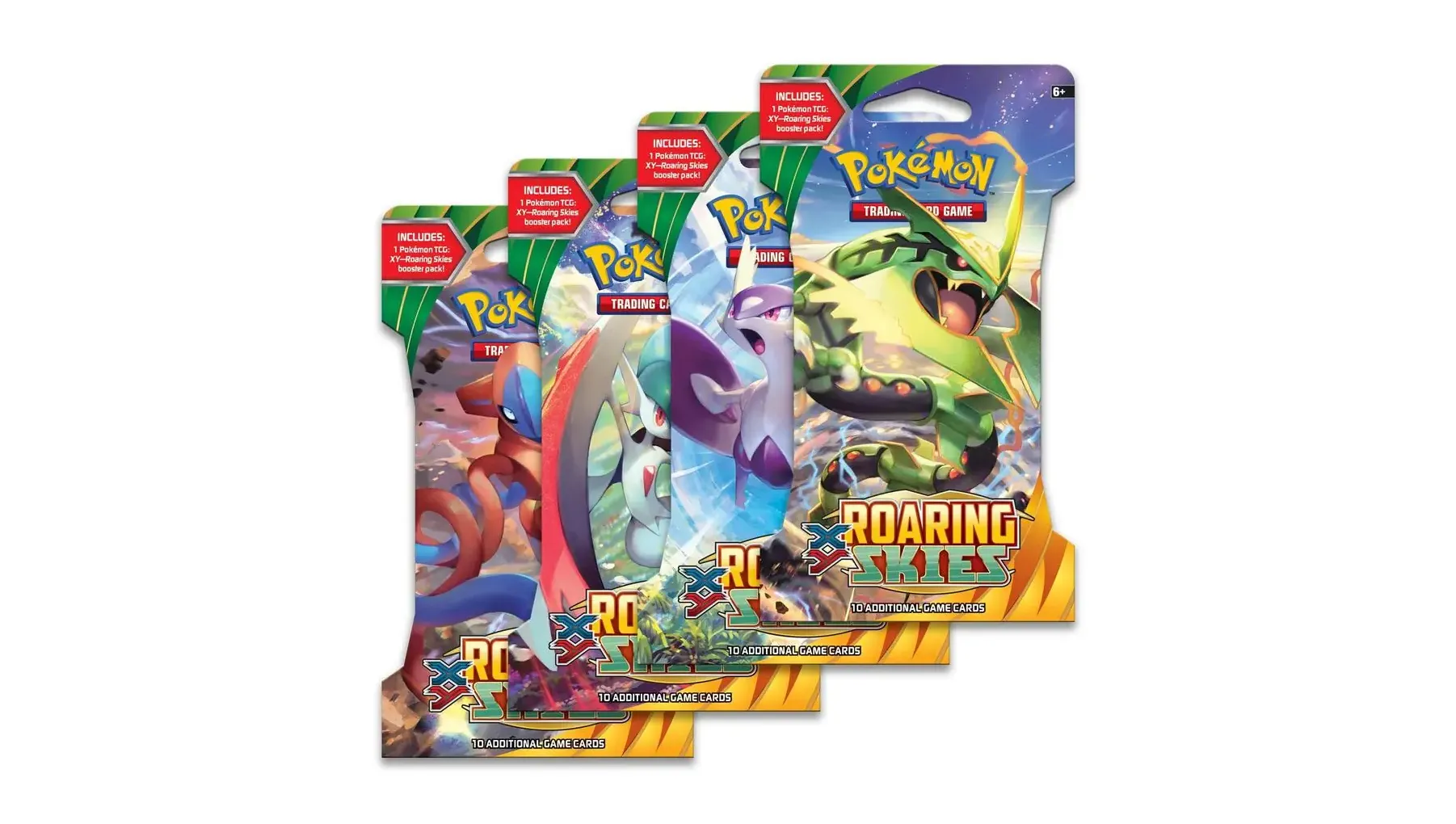Roaring Skies Sleeved Booster Pack Art Bundle Set of 4