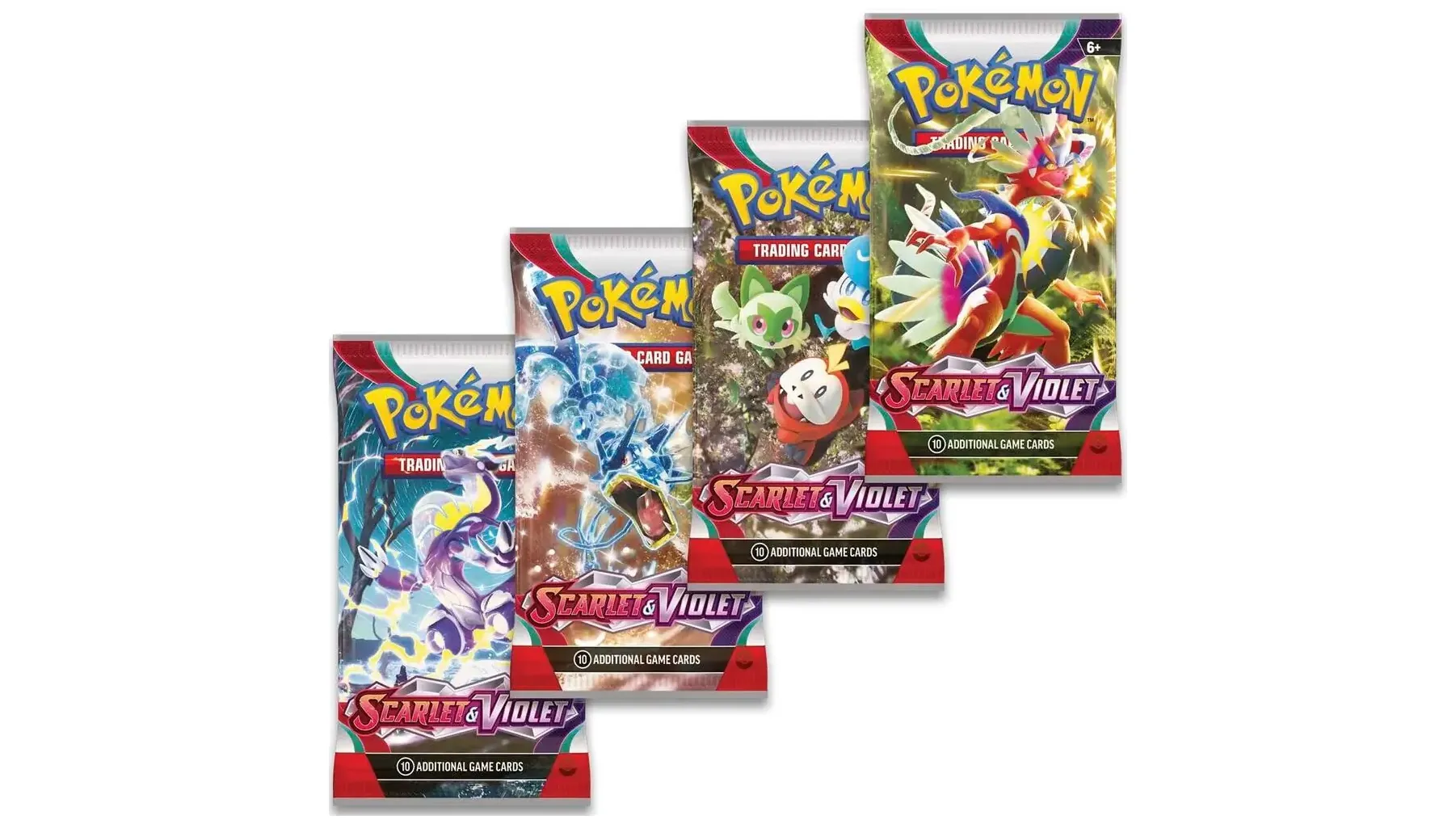 Scarlet & Violet Booster Pack Art Bundle Set of 4