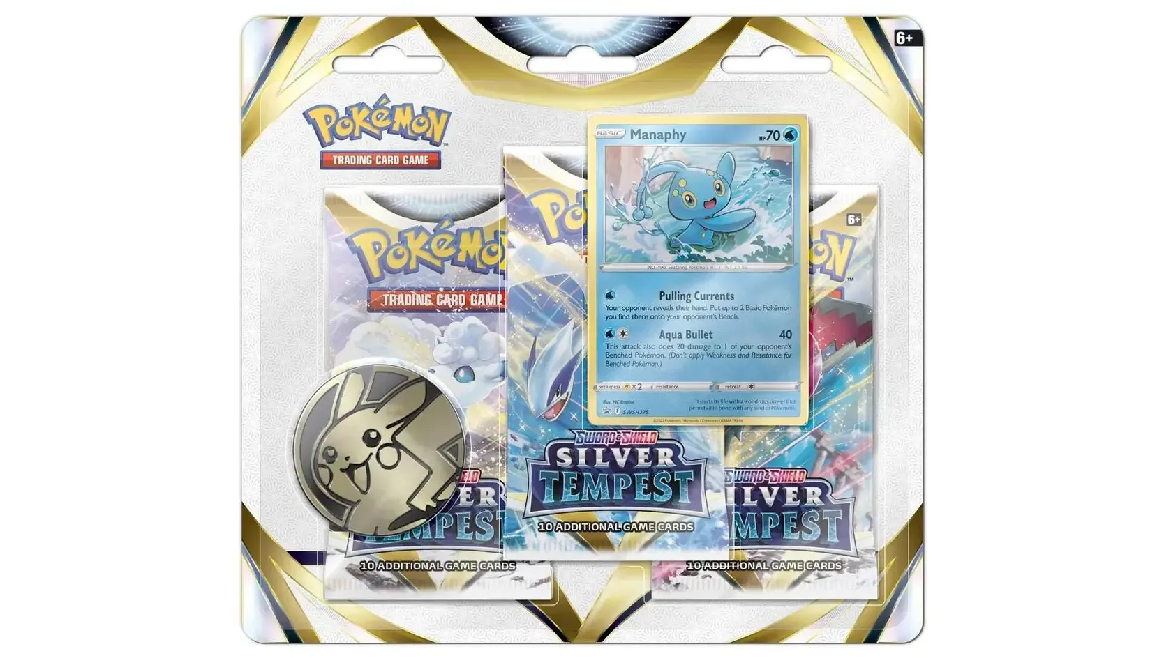 Silver Tempest 3 Pack Blister Manaphy