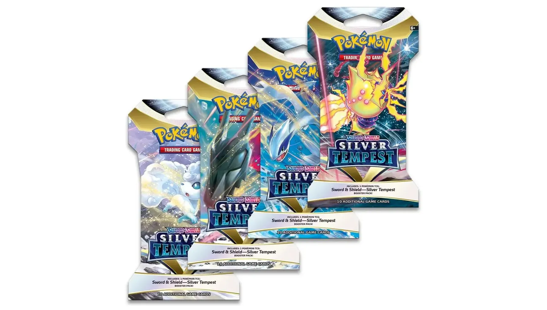 Silver Tempest Sleeved Booster Pack Art Bundle Set of 4