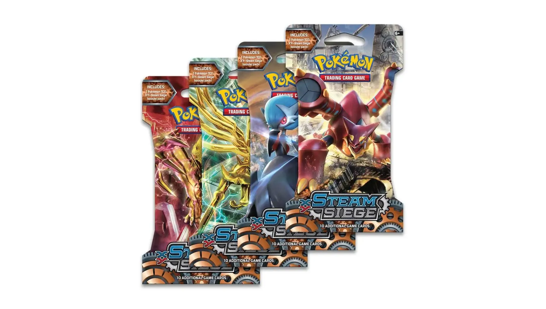 Steam Siege Sleeved Booster Pack Art Bundle Set of 4