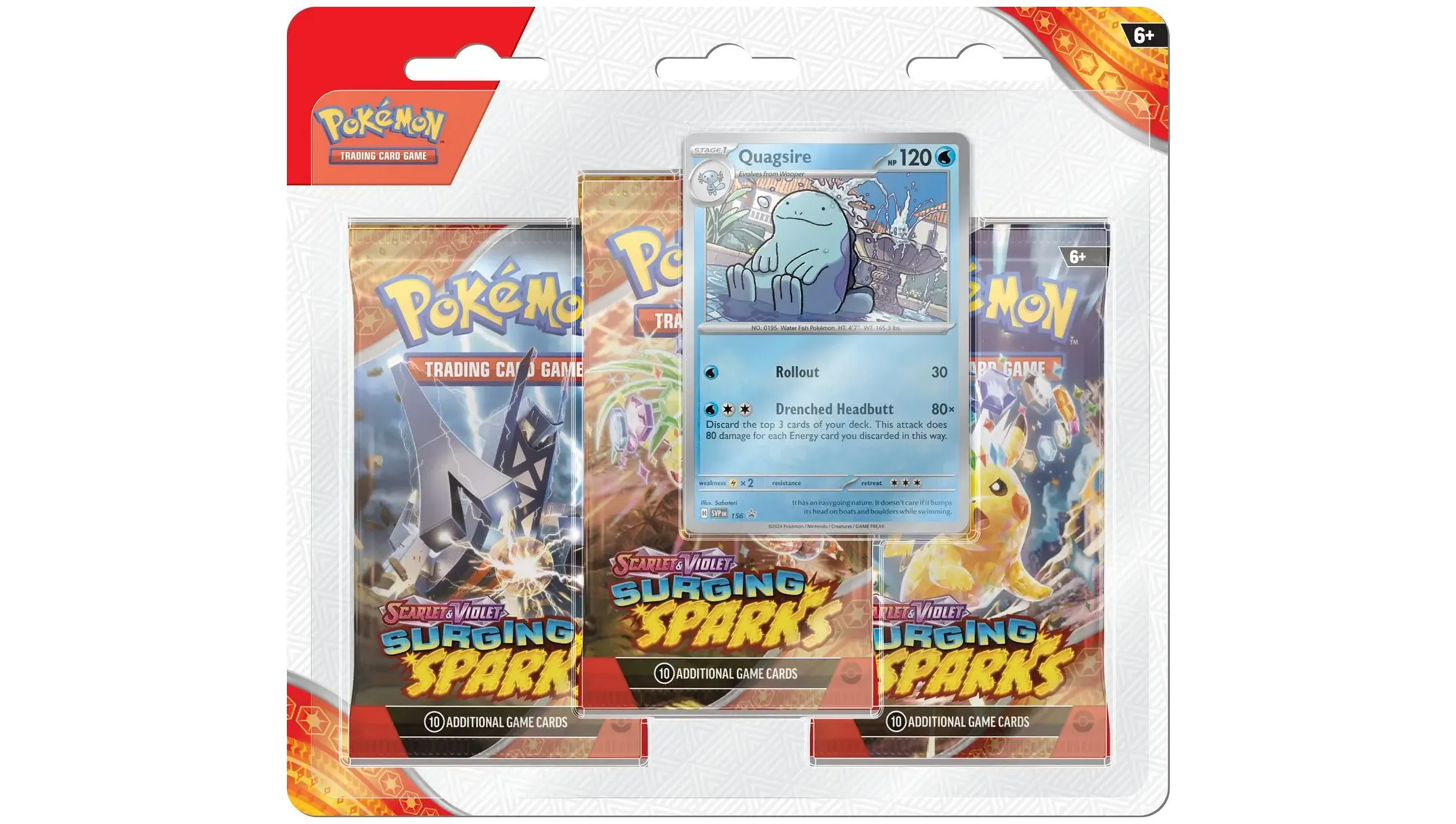 Surging Sparks 3-Pack Blister Quagsire