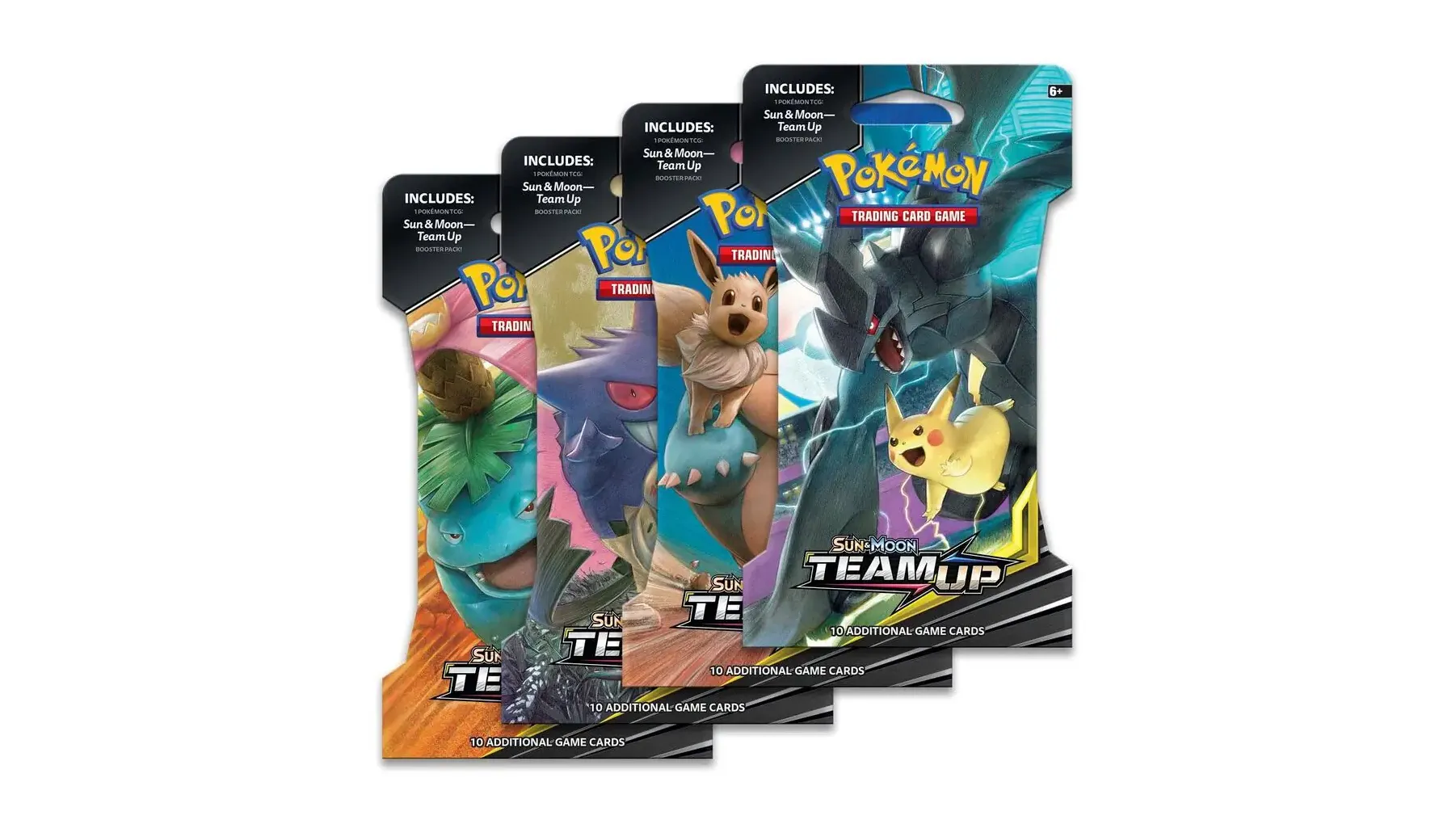 Team Up Sleeved Booster Pack Art Bundle Set of 4