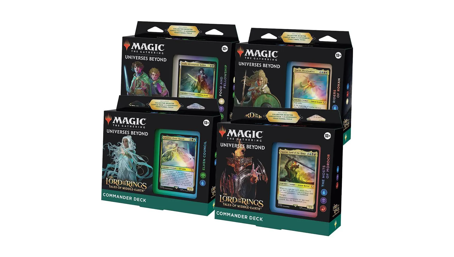 The Lord of the Rings Tales of Middle-earth Commander Decks Set of 4