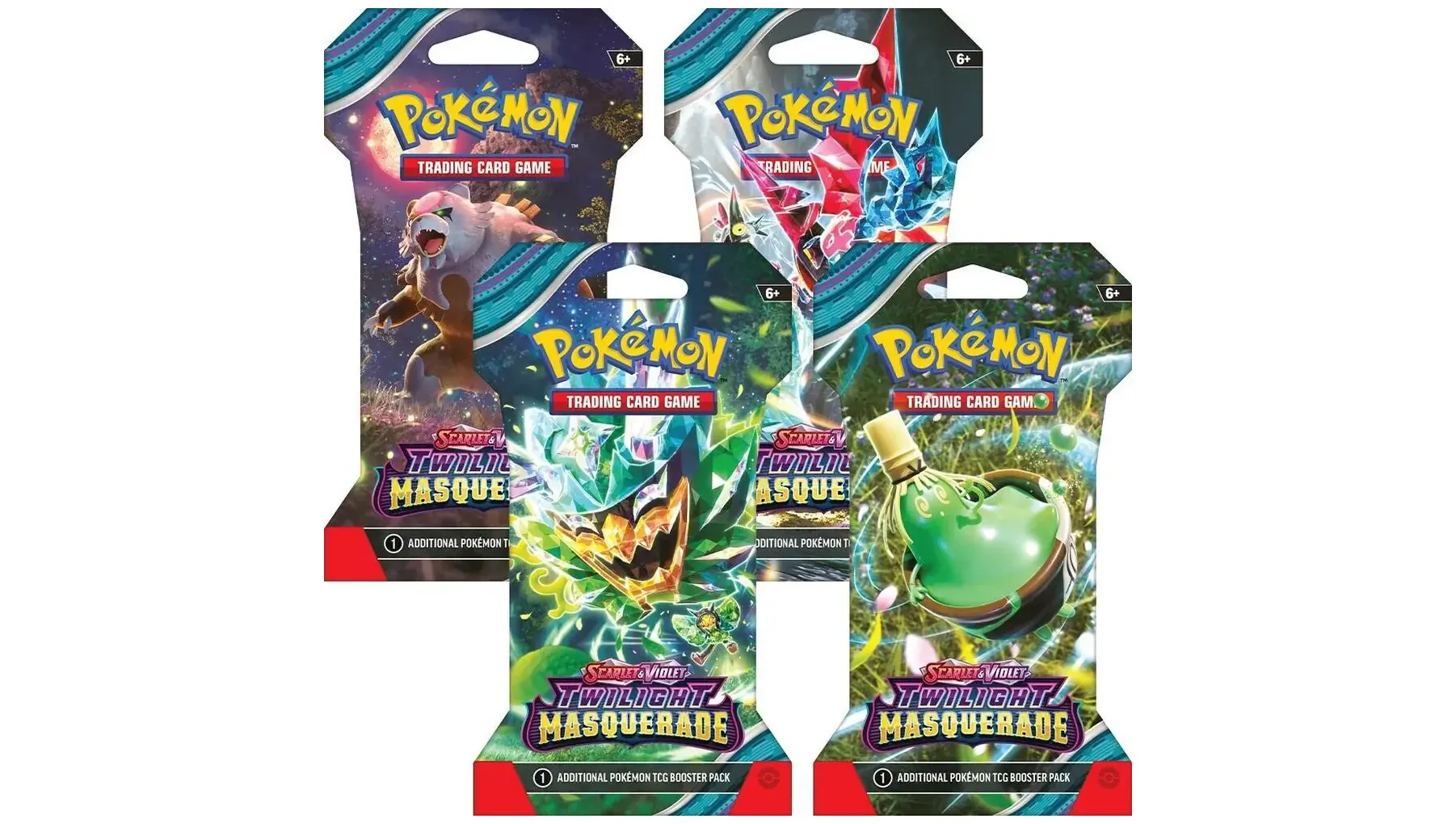 Twilight Masquerade Sleeved Booster Pack Art Bundle Set of 4