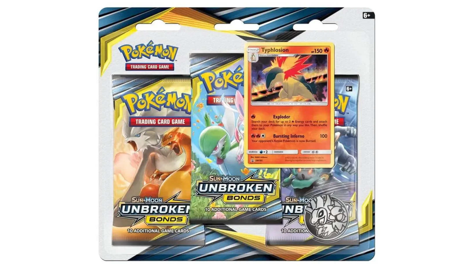 Unbroken Bonds 3 Pack Blister Typhlosion