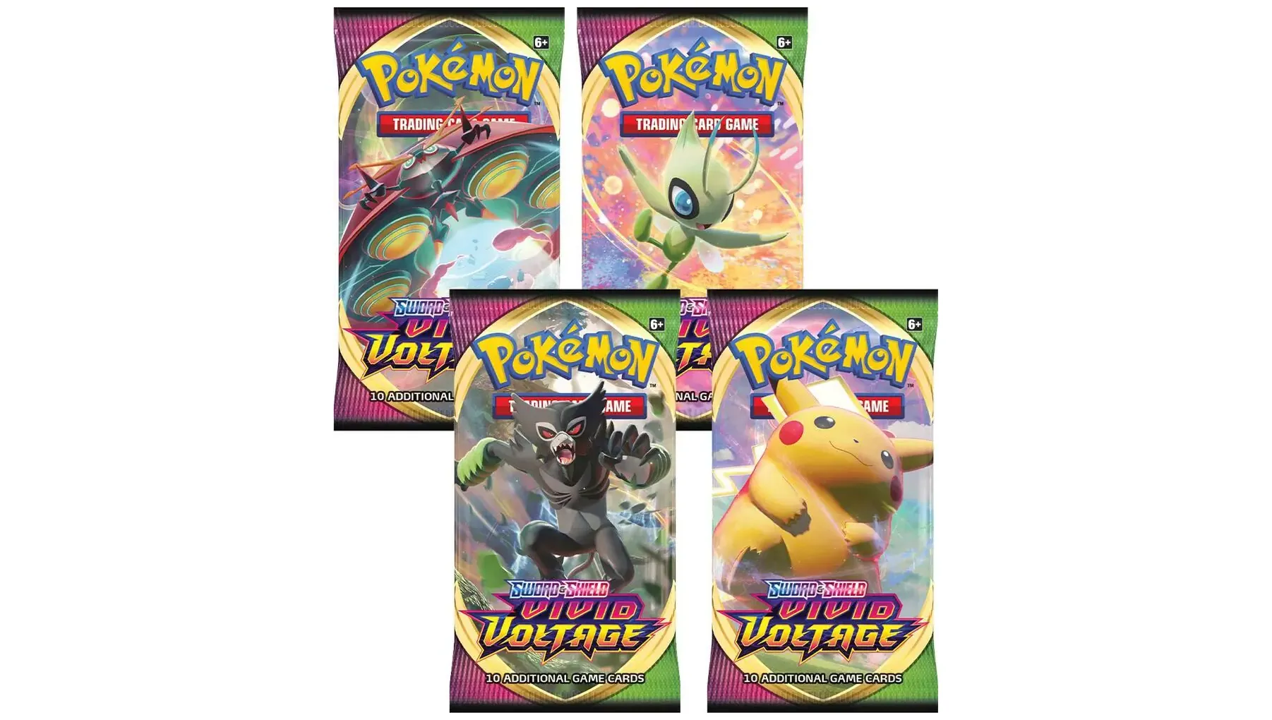 Vivid Voltage Booster Pack Art Bundle Set of 4