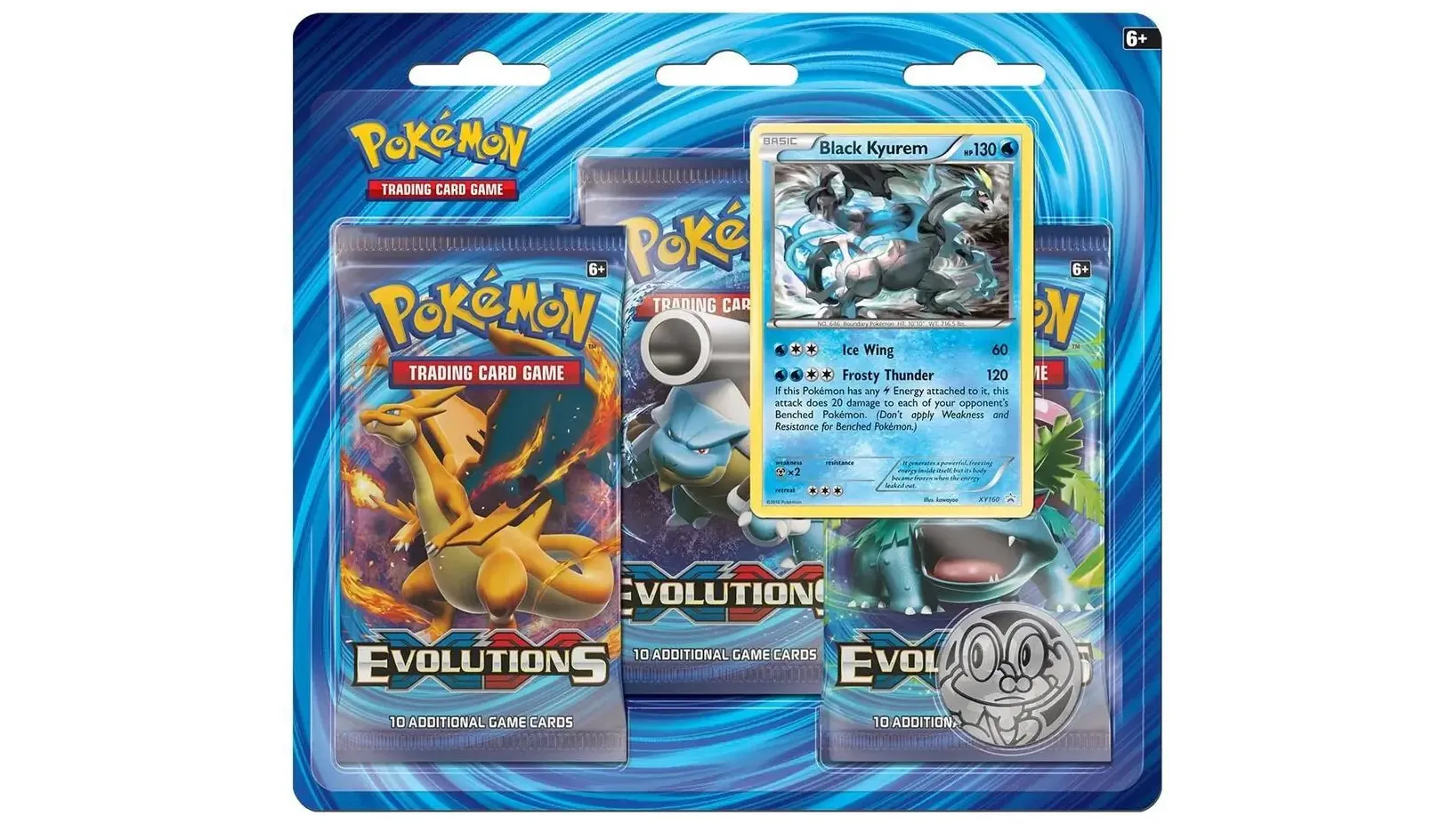 XY - Evolutions 3 Pack Blister Black Kyurem